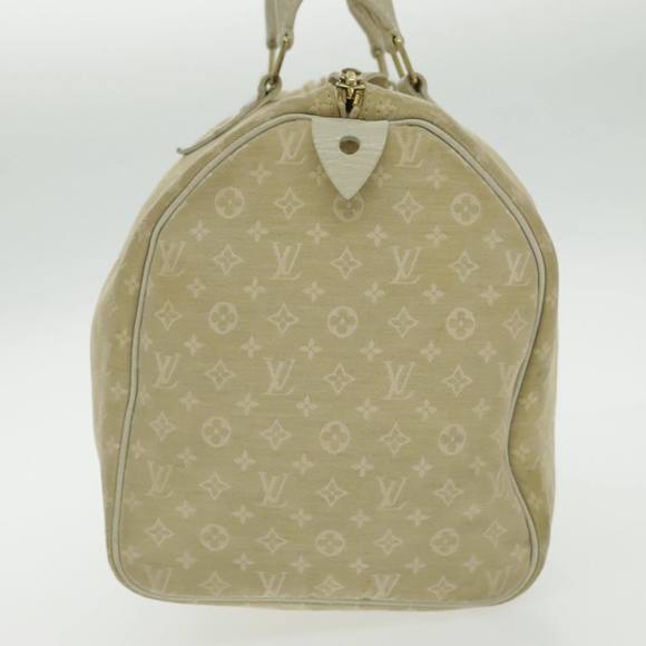 LOUIS VUITTON Monogram Mini Lin Speedy 30 Bag White Dunne M95319 LV Auth fm3945 - Picture 7 of 16